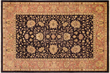 handmade Traditional Kafkaz Chobi Ziegler Blue Red Hand Knotted RECTANGLE 100% WOOL area rug 10 x 13
